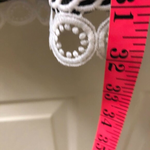 Vintage Boston Proper Women's Black High Low Skirt With Lace Hem Size Medium - Picture 10 of 10